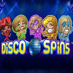 Disco spins slot logo