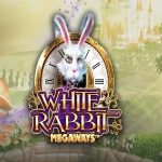 White rabbit slot logo