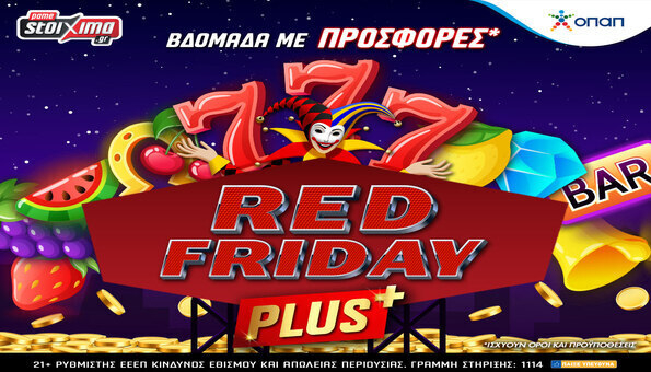 Pamestoixima casino Red Friday Plus