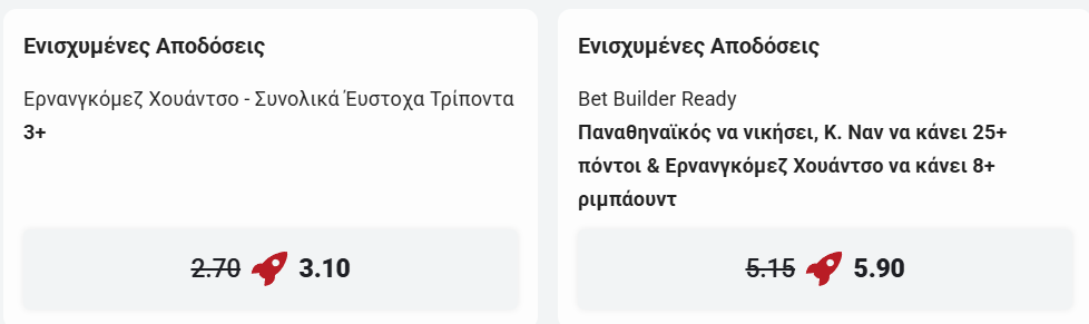 παναθηναικος εφες ενισχυμενες αποδοσεις 0605
