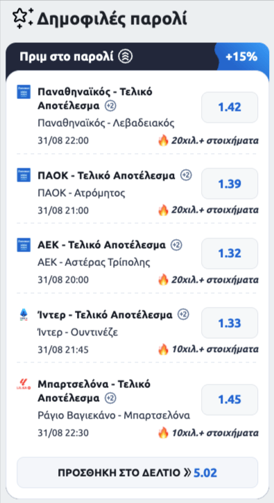 stoiximan στοιχιμαν στοιχημαν παρολι προγνωστικα στοιχημα προσφορες
