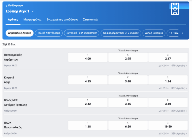 pamestoixima gr παμεστοιχιμα παμεστοιχημα προγνωστικα στοιχημα αποδοσεις προσφορες