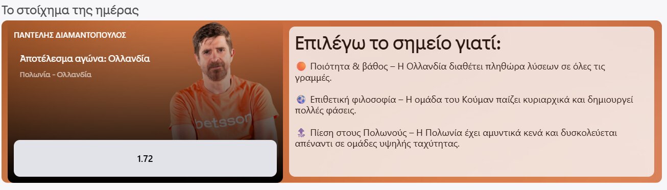 betsson στοιχημα διαμαντοπουλος