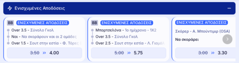 elabet ελαμπετ ελαβετ προγνωστικα στοιχημα αποδοσεις προσφορες