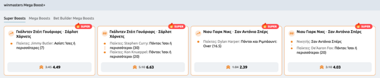 winmasters γουινμαστερς προγνωστικα στοιχημα αποδοσεις προσφορες