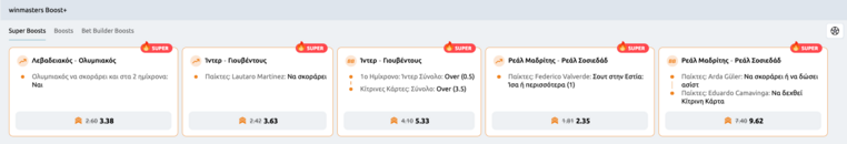 winmasters γουινμαστερς προγνωστικα στοιχημα αποδοσεις προσφορες