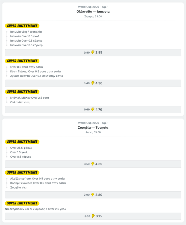 superbet σουπερμπετ σουπερβετ προγνωστικα στοιχημα αποδοσεις προσφορες